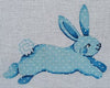 Running Bunny/Blue w/White Dots (Patti Mann)
