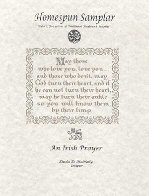 An Irish Prayer (Homespun Samplar)