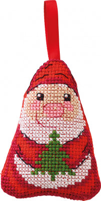 Santa Claus with Tree Ornament (Permin)