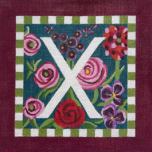 Floral Letter X