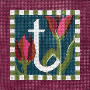 Floral Letter T