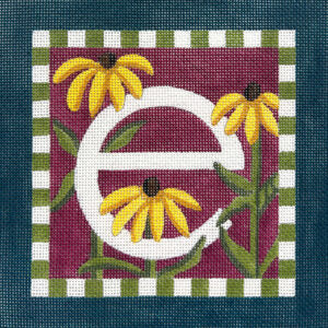 Floral Letter E