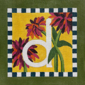 Floral Letter D
