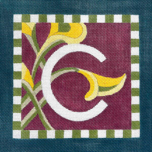 Floral Letter C