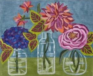 Flowers in Glass Vases
