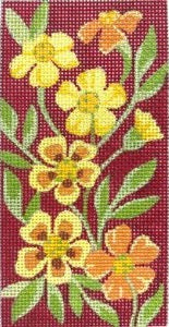 Orange and Yellow Flower Eyeglass Case