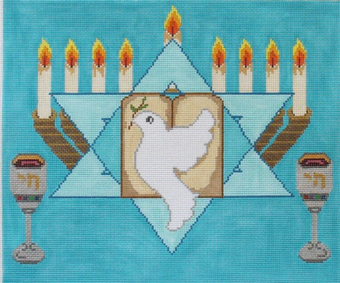 Tallis - Menorah w/Dove