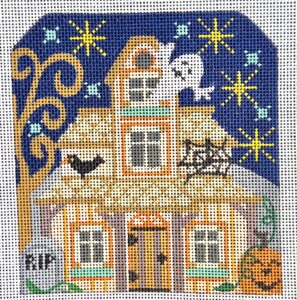 Peach and Tan Haunted House