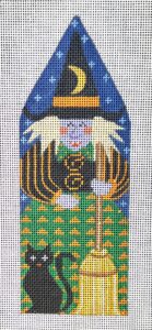 Witch w/Broom and Black Cat