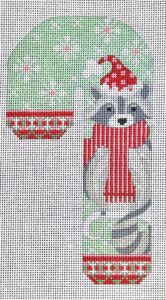Woodland Creatures Candy Cane - Raccoon