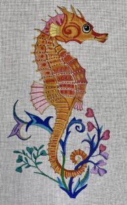 Seahorse w/Flowers