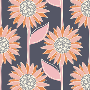 Flowers/Navy