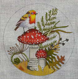 Bird w/Mushrooms