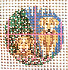 Christmas Yellow Labs Ornament - 13M
