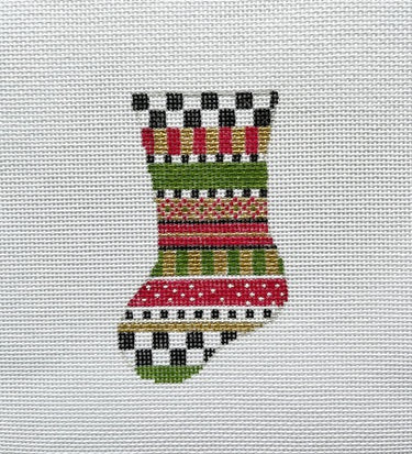 Mini Green/Red/Gold Stocking