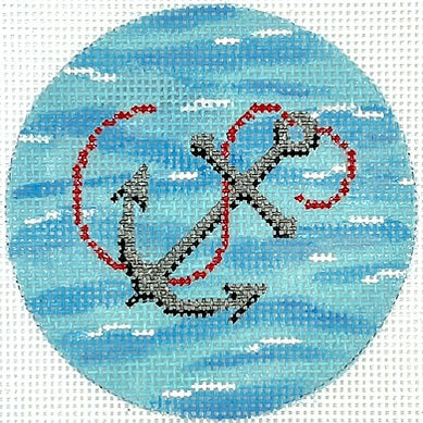 Iron Anchor w/Red Rope