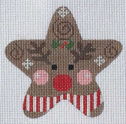 Red Striped Reindeer Star - 13M