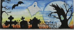 Midnight Cemetery Silhouette