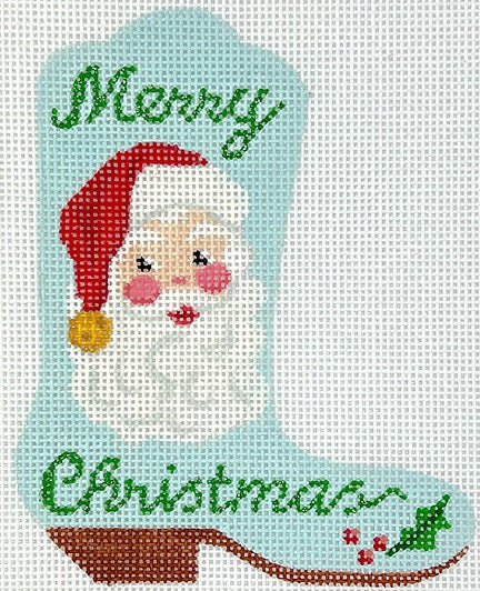 Mini Boot - Merry Christmas Santa
