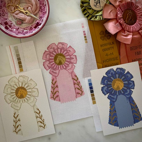 Rosette Ribbon Collection - White