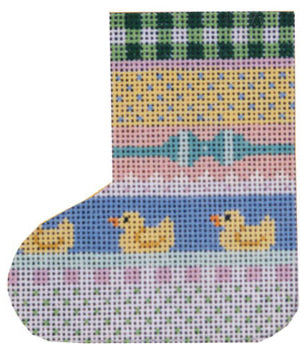 Mini Skate Ornament - Baby Ducks Ribbon