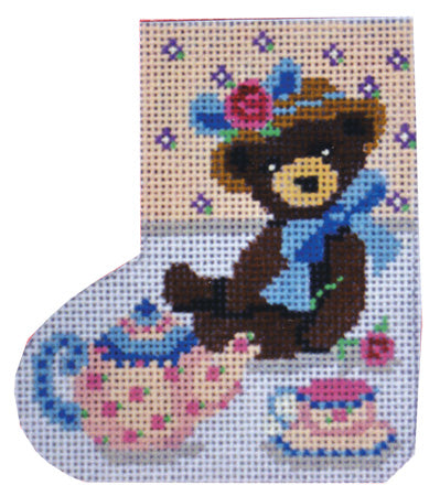 Mini Skate Ornament - Teddys Tea Time