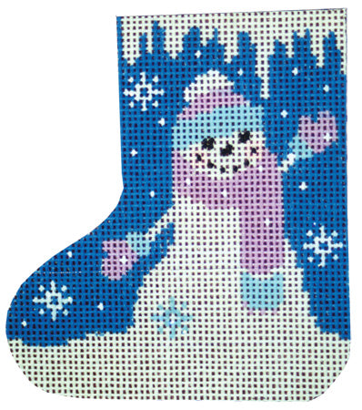 Mini Skate Ornament - Cool Snowman