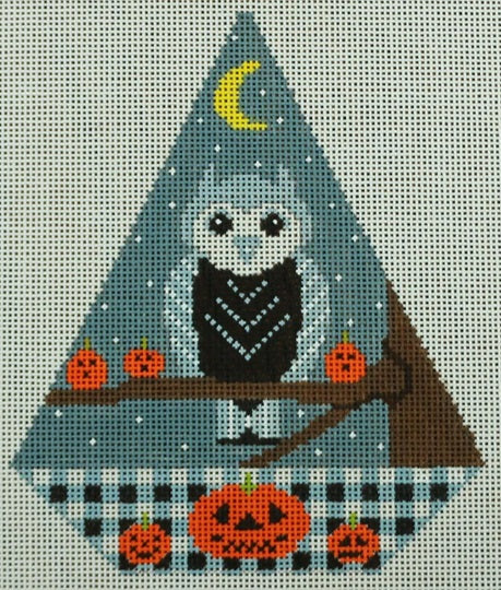 Halloween Triangle Ornament - Night Owl