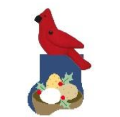 Nest w/Cardinal Mini Sock