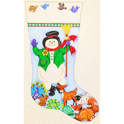 Snowman and Sweet Animals Stocking - 18M