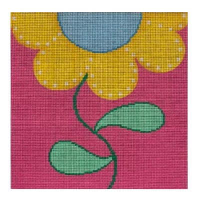 Yellow Flower on Pink
