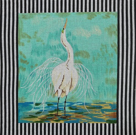 Egret w/Border