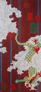 Dragon - Red Background Clutch