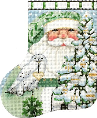 Wintergreen Santa Mini Sock