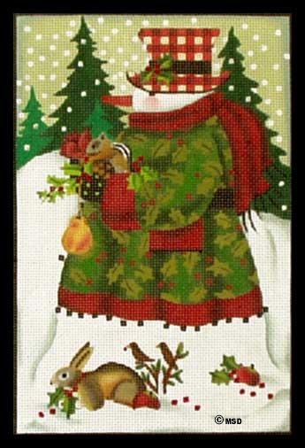 Forest Snowman Panel