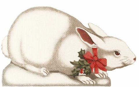 White Christmas Bunny