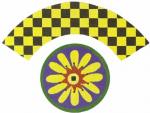 Yellow/Purple Flower Cupcake