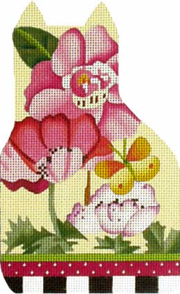 Pink Garden Cat