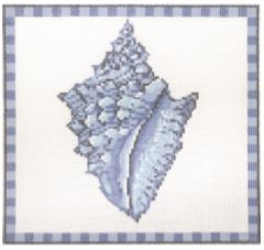 Conch Shell in Ocean Blue