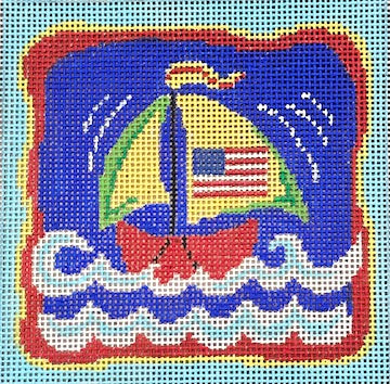 Mini Sailboat w/Flag