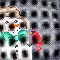 Snowman w/Cardinal