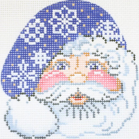 Santa Face w/Snowflake Hat - 13M