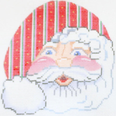 Santa Face w/Red Stripes Hat - 13M