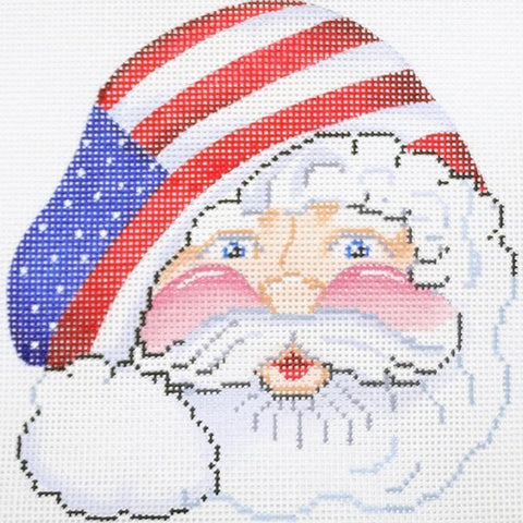 Santa Face w/Flag Hat - 13M