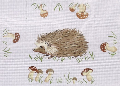 Hedgehog w/Wild Mushrooms Brick Cover