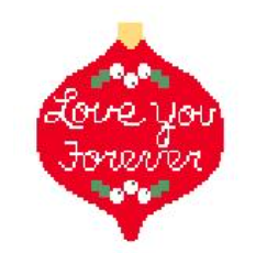 Love You Forever Bauble