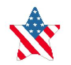 Patriotic Star Diagonal