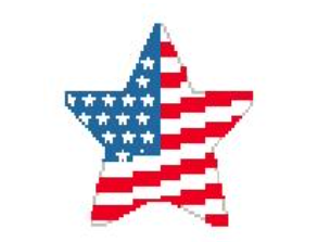 Patriotic Star Wavy
