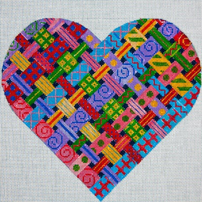 Woven Ribbons Heart