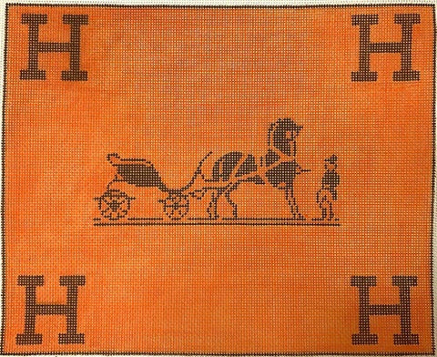 Hermes Caleche Logo w/Corner H"„¢s